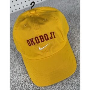 Lake Okoboji ~ ISU Iowa State Cyclones Colors Red Yellow *NO LOGO* ~ Hat Dad Cap